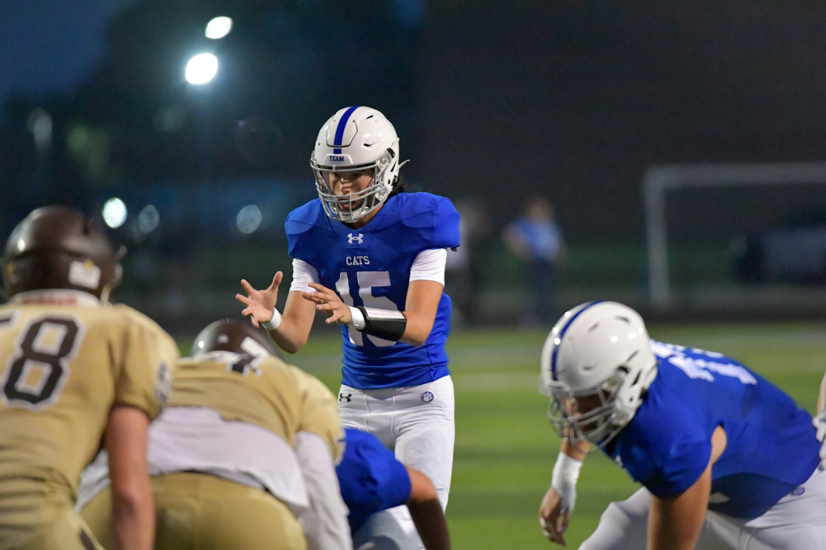 Josh DiBlasio gets ready to take a snap for Hilliard Davidson (photo courtesy of the DiBlasio family)